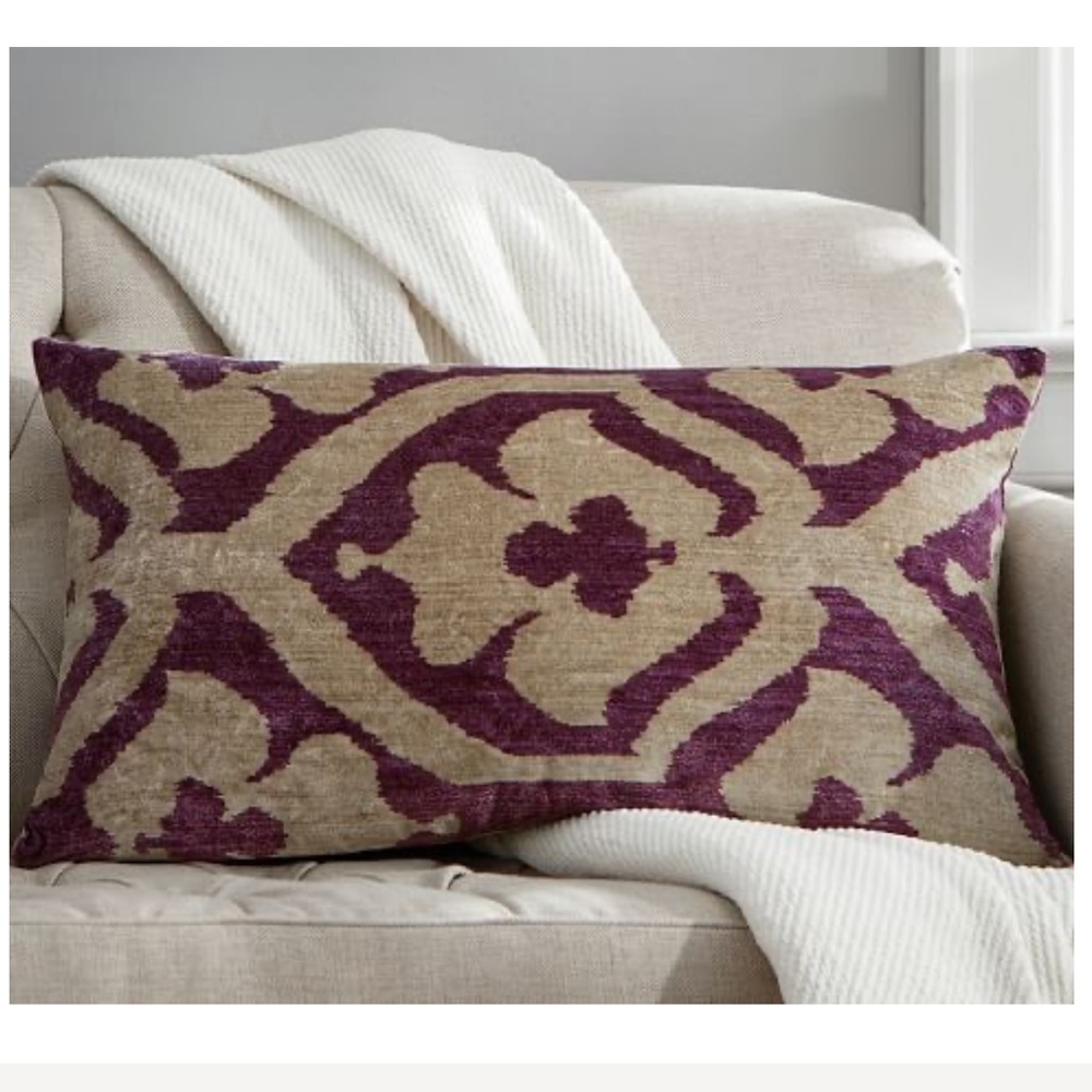 Pottery Barn Brooke Printed Velvet Pillow Cover